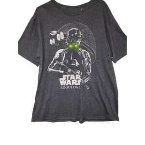 Star War Vintage XLarge Disney Rogue One Death Trooper Graphic Tshirt Retro Geek
